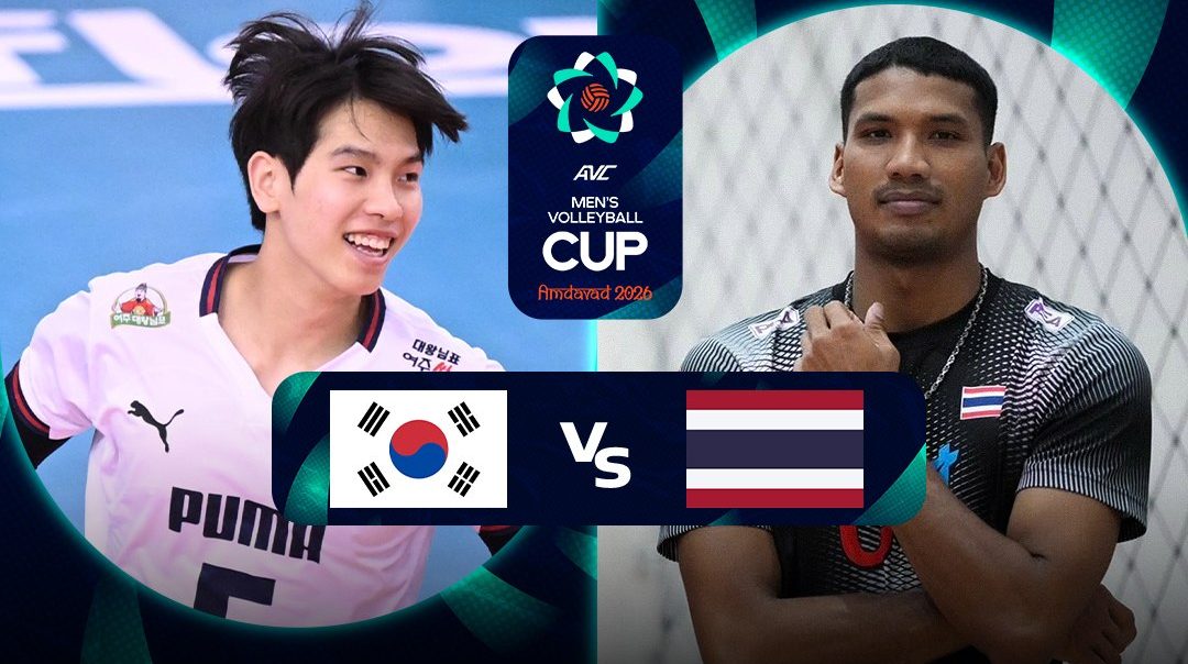 AVC Men’s Volleyball Cup|เกาหลีใต้ vs ไทย (20 June 2026)