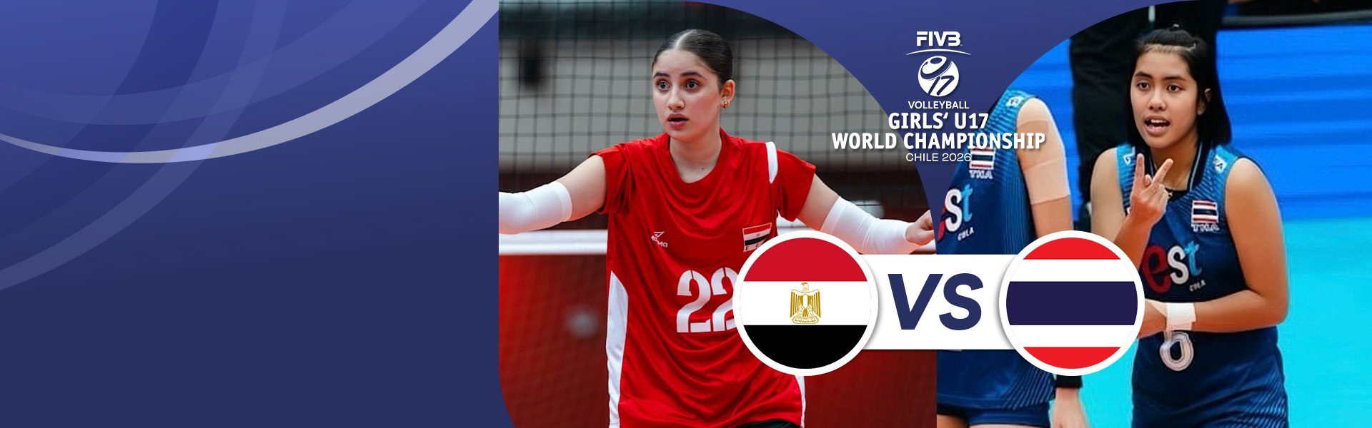 FIVB Volleyball Girls' U17 | อียิปต์ vs ไทย (12 Aug 2026)