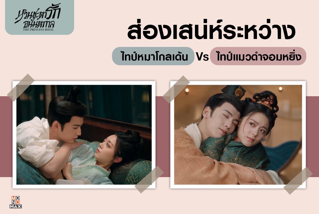 ส่องเสน่ห์ระหว่าง 'ไทป์หมาโกลเด้น Vs ไทป์แมวดำจอมหยิ่ง' จากซีรีส์จีน "หวนชะตารักอนันตกาล The Princess Royal"