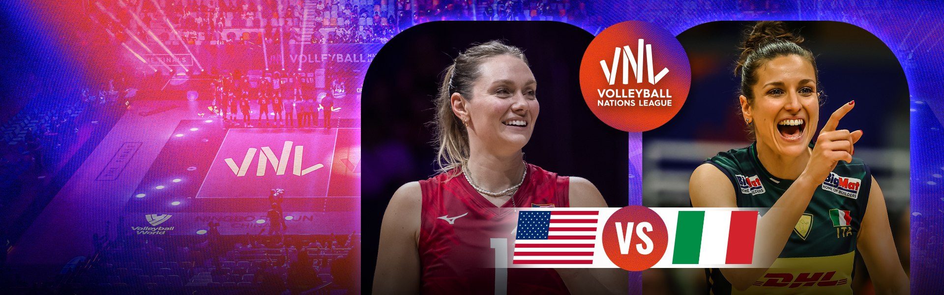 VNL Women | สหรัฐอเมริกา vs อิตาลี (20 June 2026)