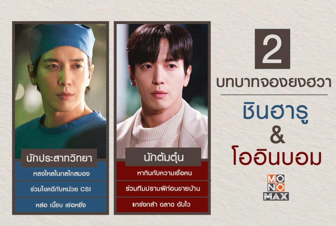 เทียบ 2 บทบาทสุดแตกต่างของพระเอกหนุ่ม "จองยงฮวา"