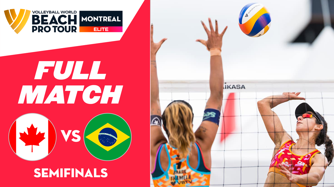 Melissa/Brandie (CAN) vs Thamela/Victoria (BRA) | Semifinals | 24 Aug 2026