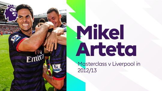 ย้อนรอยลีลาสุดเทพของ มิเกล อาร์เตต้า ในแมตช์ขยี้ ลิเวอร์พูล ซีซั่น 2012/13